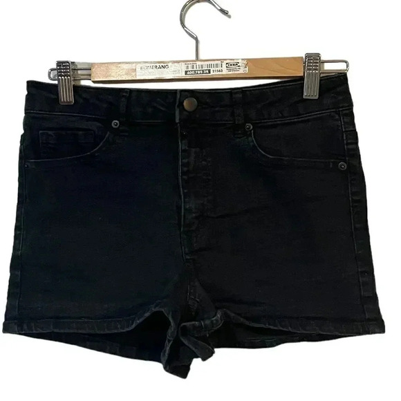 Forever 21 black denim shorts size 29 EUC - Picture 1 of 11